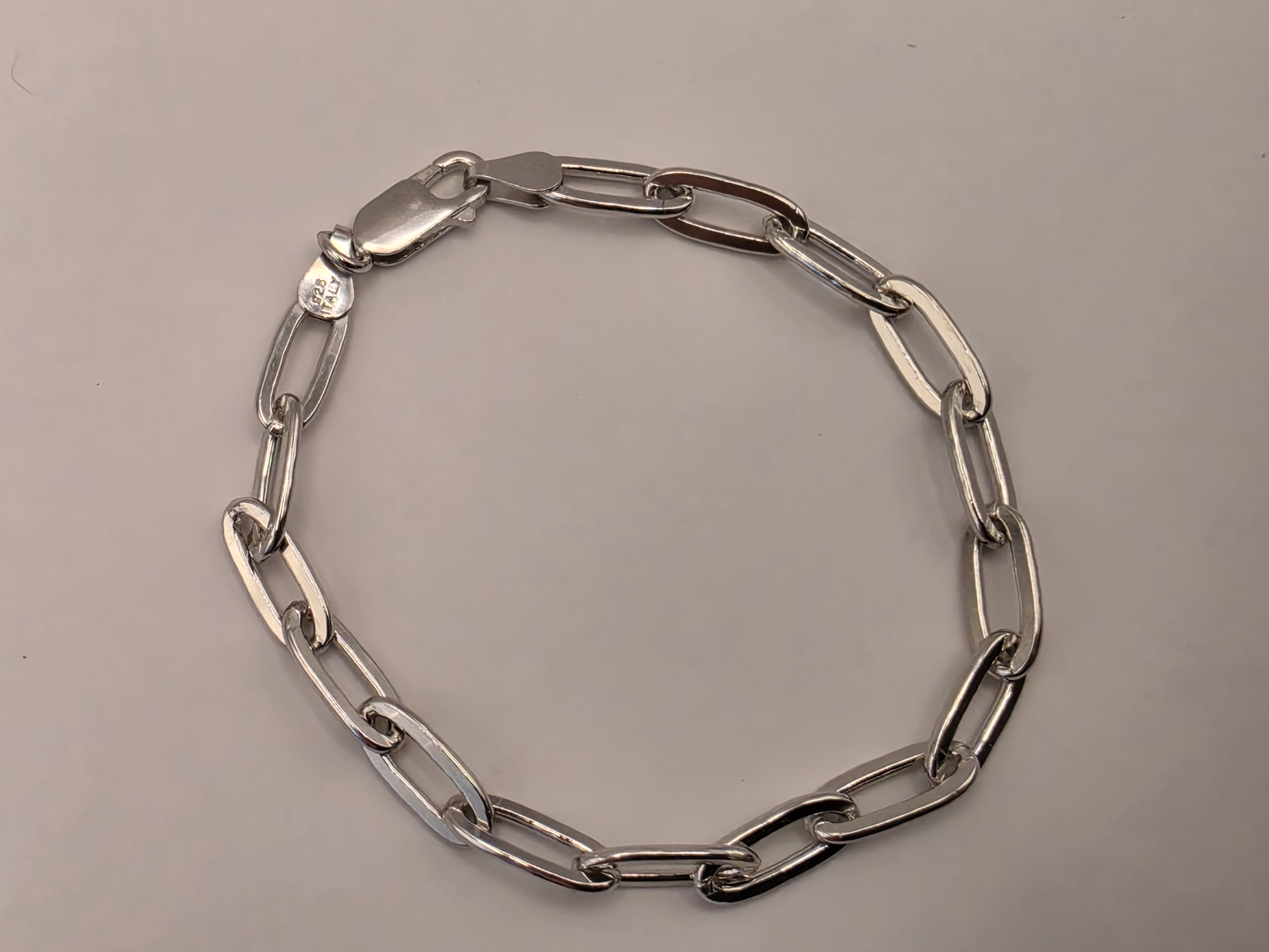 925 Sterling Silver Figaro Bracelet