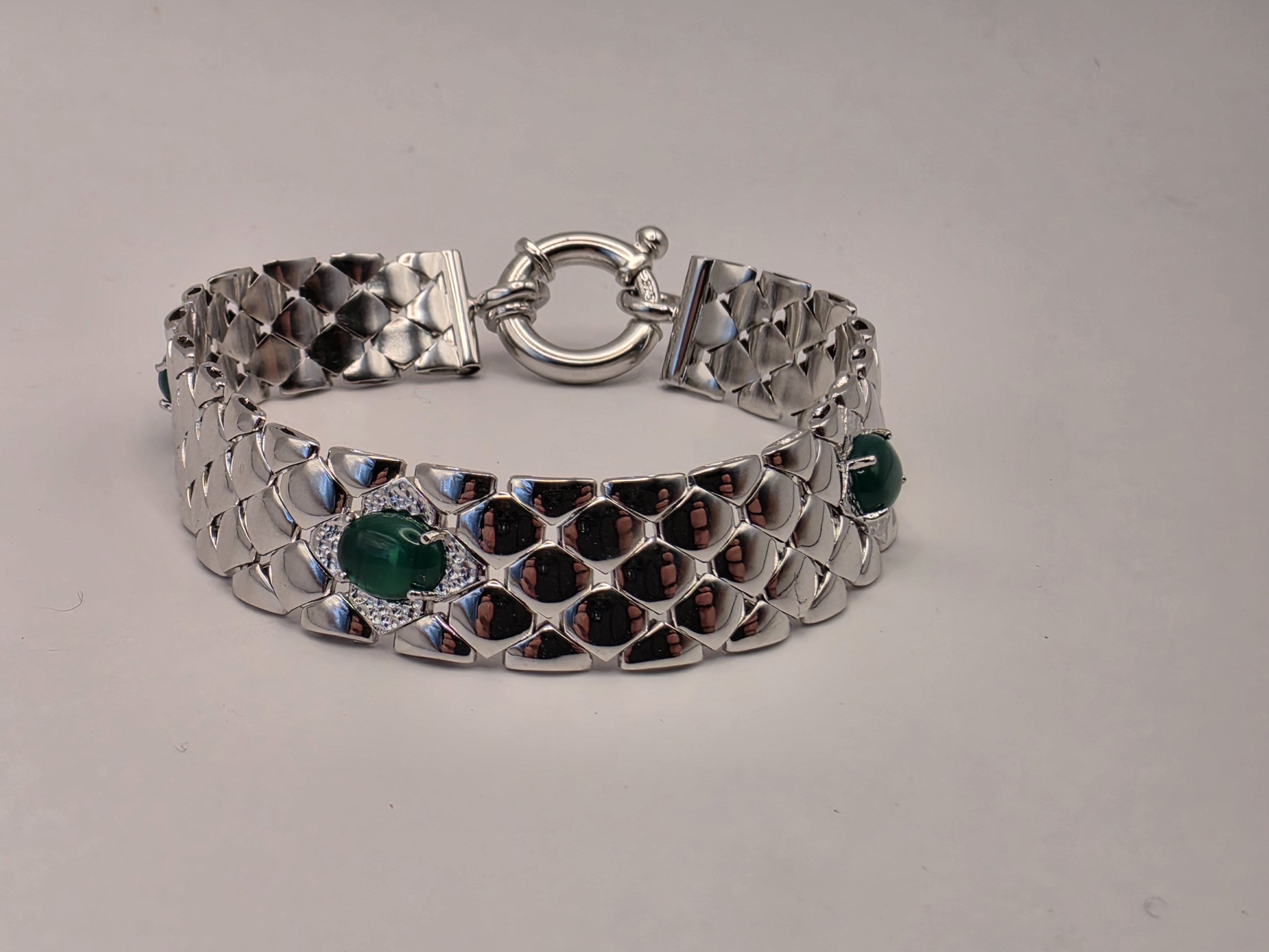 925 Sterling Silver Flower Bracelet