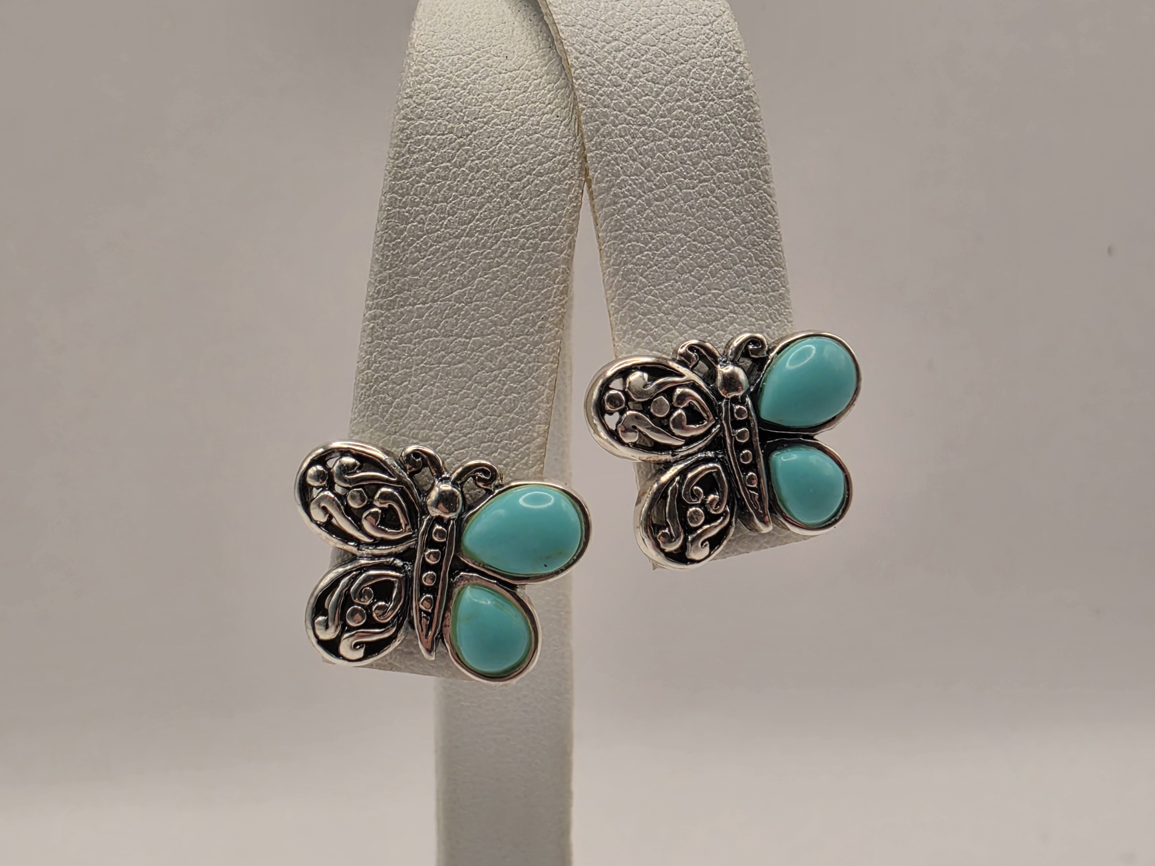 925 Sterling Silver Pave CZ Hoop Earrings