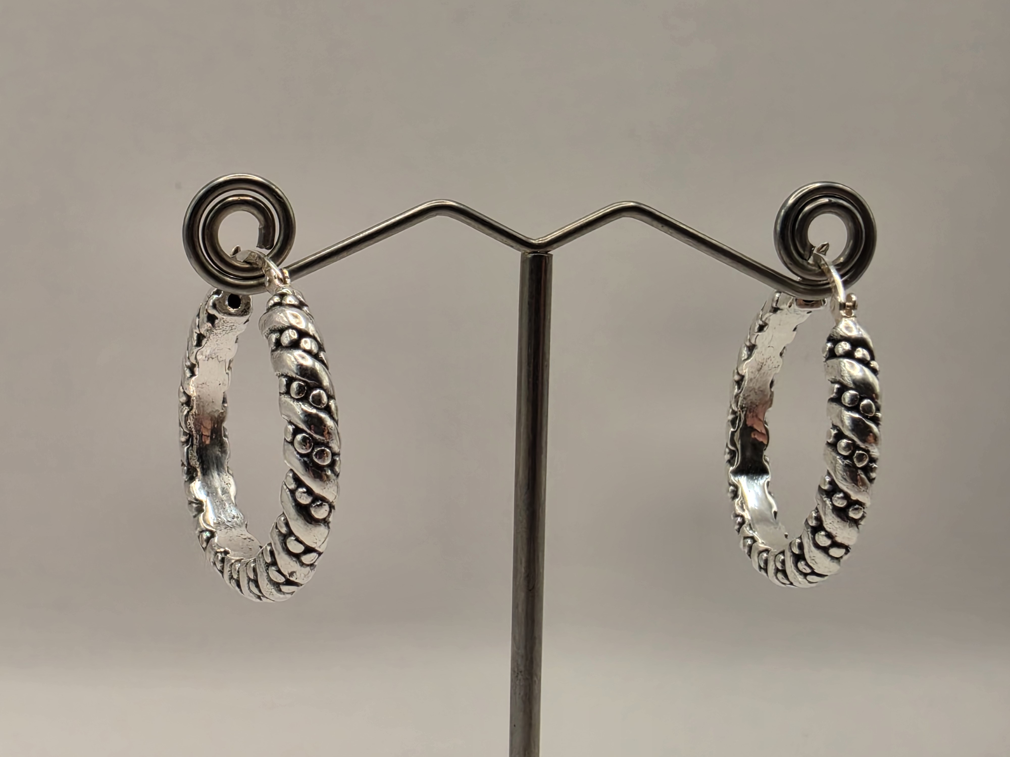 925 Sterling Silver Yellow Stone Teardrop Earrings