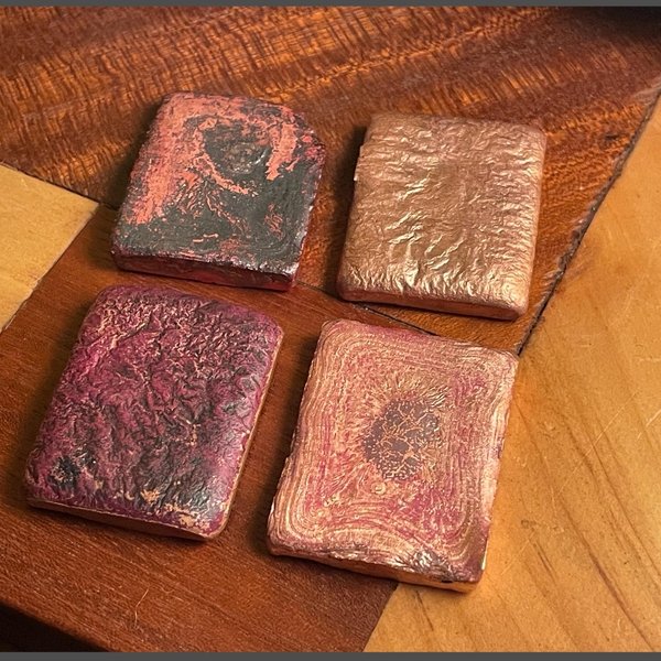 Hand poured copper Imperial Credits set of 4 — Clamdiggers Forge