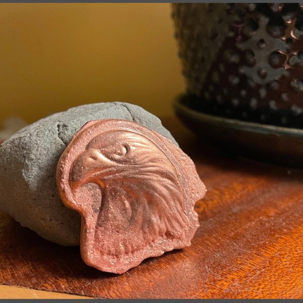 Hand poured solid copper eagle 87g — Clamdiggers Forge