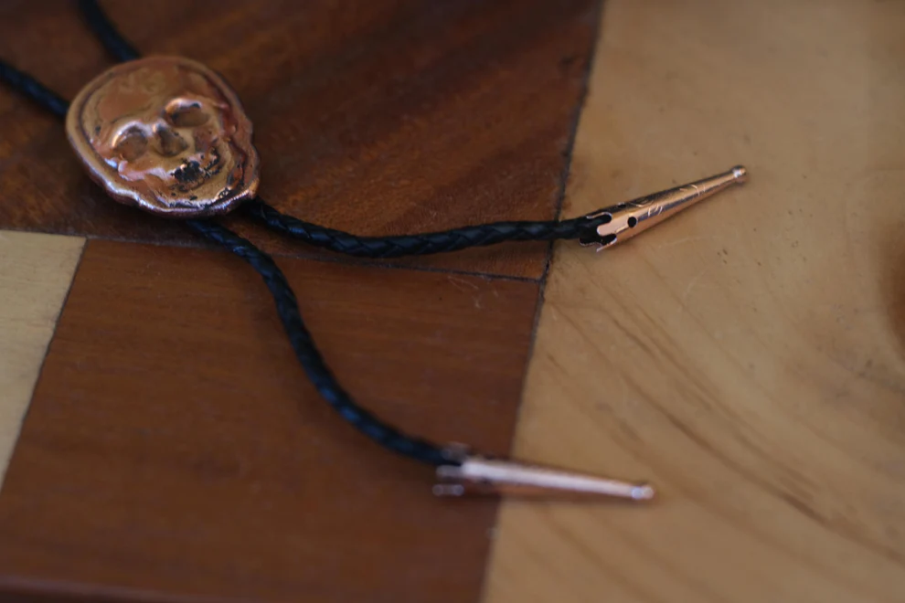 Hand Poured Copper Bolo Tie